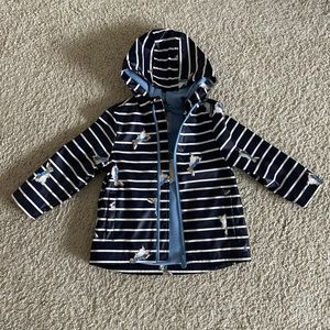 Joules kids rubber rain jacket